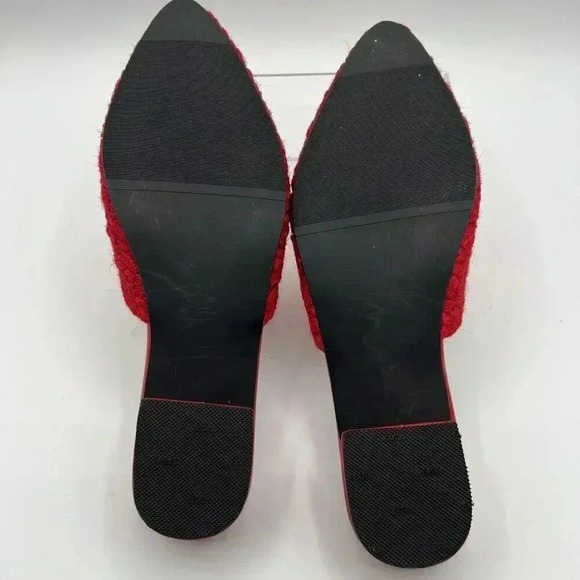 Pia Alba by Bayong Republic Red Macrame with a Floral painted Slip-On Mules 10 - Picture 8 of 10